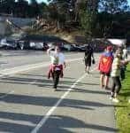 My first 5K - at the finishing line