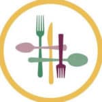 August 26 - 2018 Newsletter circle with utensils inside with the phrase what to eat under, recipes, dinner ideas, dessert recipes, cocktail recipe