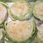 Green cabbage with Garlic steaks