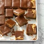 August 19, 2018 newsletter Layered Chocolate Marshmallow Peanut Butter Bars image & recipe