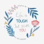 August 5, 2018 Newsletter Info Life is tough embroidery pattern picture