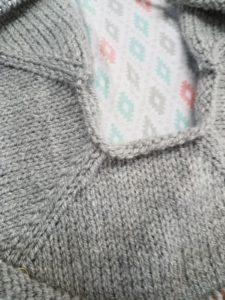 baby sweater progress