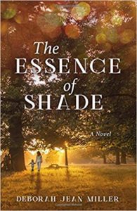 Book cover- golden sun thru trees with woman & child walking hand in hand - Review of Essence of Shade