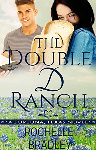 Review the double D ranch by Rochelle Bradley book cover cute couple in a field of TX bluebells