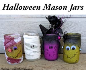 Friday Finds October 18, 2019 Mason jars decorated with halloween designs