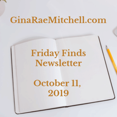 Friday Finds - October 11, 2019