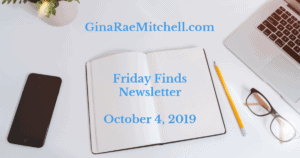 Friday Finds – October 4, 2019