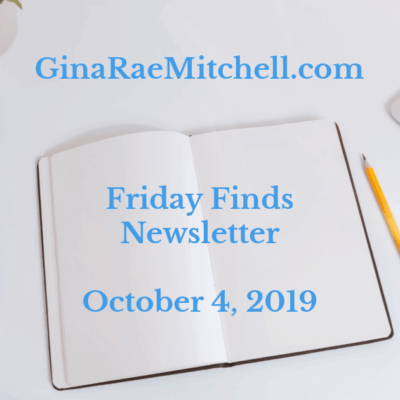 Friday Finds - October 4, 2019