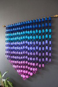 paperchain wall hanging