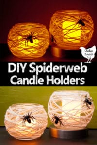Friday Finds October 18, 2019 DIY Spiderweb Candle holders