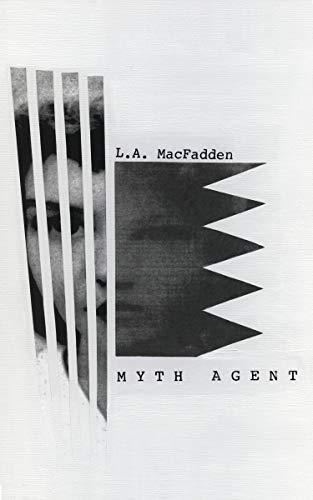 Review: Myth Agent by LA MacFadden Book cover white with gray female faces broken up by lines