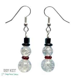 Friday Finds Roundup 11-15-19 Beaded Snowman earrings