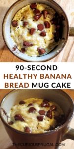 healthy banana bread mug cake