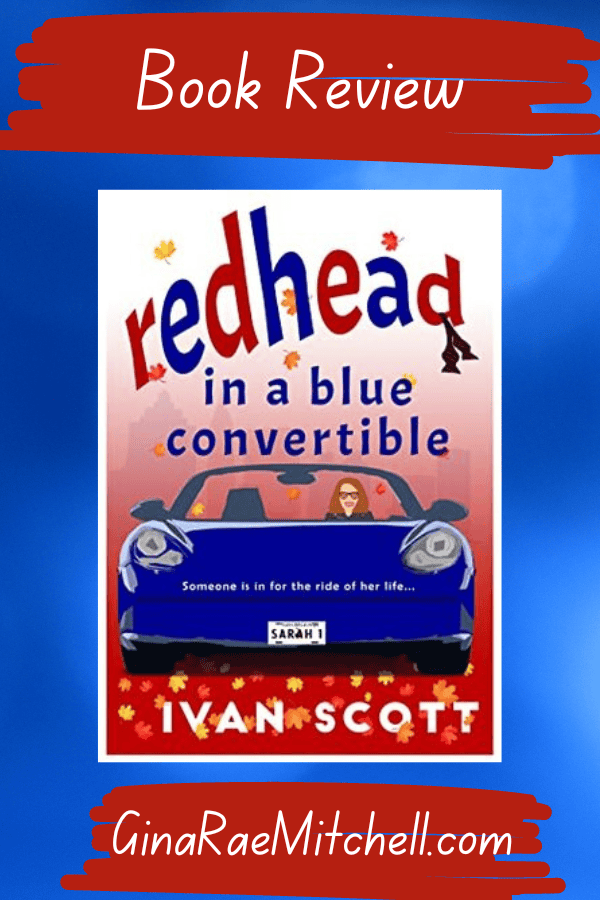 Redhead in Blue Convertible Pin