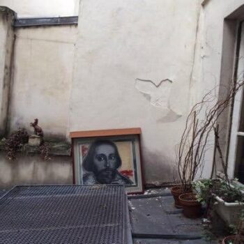 D H Schleicher at the Shakespeare & Company bookstore in Paris