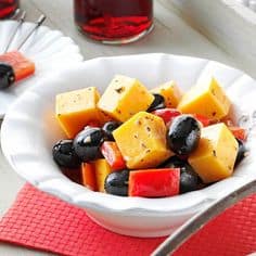 Marinated Cheese peppers olives