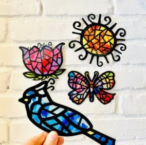 Gina's Friday Finds - April 10, 2020 Tissue Paper Suncatchers