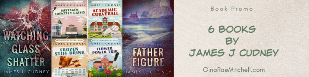 6 Books by James Cudney | May Promo blog graphic