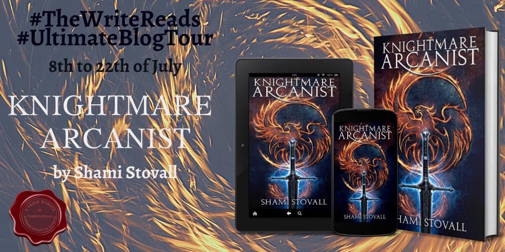 The Knightmare Arcanist by Shami Stovall blog tour graphic