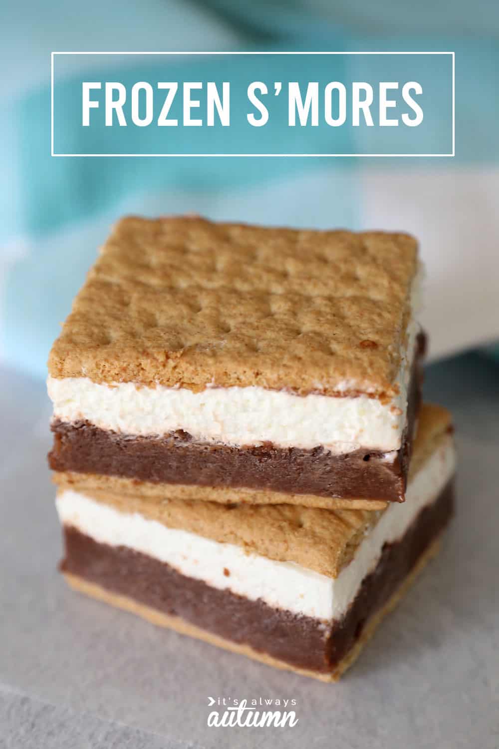 Frozen S'mores Pudding, cream, graham crackers - Friday Finds Roundup Post | July 10, 2020