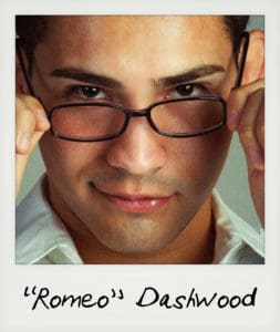 Image of lead character "Romeo" Dashwood Rash and Rationality by Ellen Mint