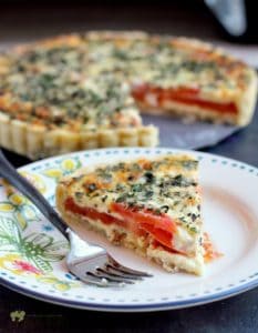 Herbed Tomato Tart from Erica's Recipes