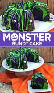 Recipe - Halloween Monster Bundt Cake by Kitchen Fun with my 3 Sons