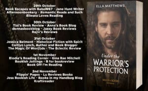 Blog graphic - Under the Warrior’s Protection by Ella Matthews