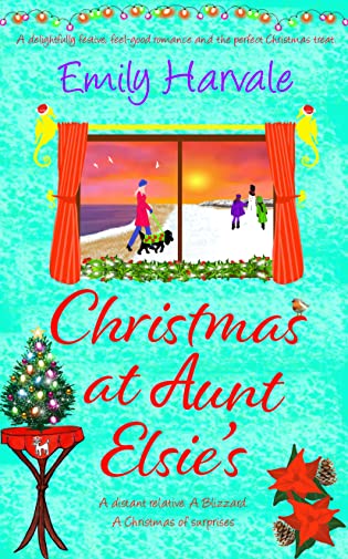 Book cover. Christmas at Aunt Elsies by Emily Harvale