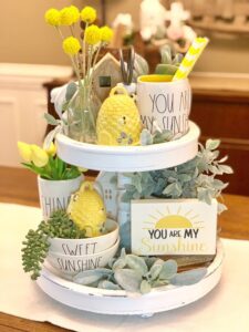 Gina's Friday Finds | March 12, 2021 | Spring tiered Tray decor