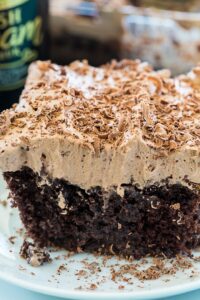 Gina's Friday Finds | March 12, 2021 | Irish Cream Poke Cake from Spicy Southern Kitchen