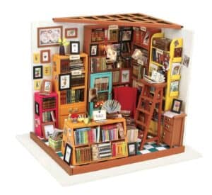 Miniature Library Kit from HandsCraftUS on Etsy