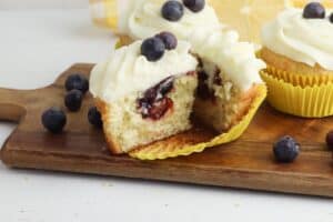 Lemon Blueberry Cupcakes from Mama of Many Blessings image