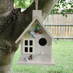 Wooden Paintable Birdhouse image