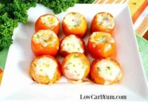 Stuffed tomatoes with meat & cheese recipe - image