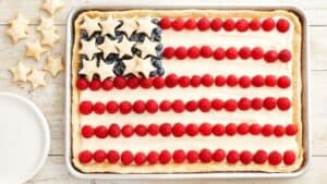 2021 Friday Finds July 2 | red white & blue desserts shhet pan cookies from Pillsbury image