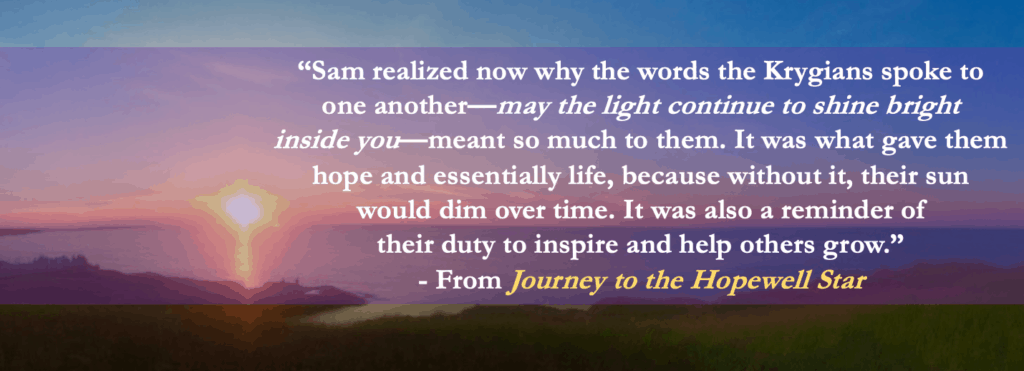 Journey to the Hopewell Star Book Quote banner