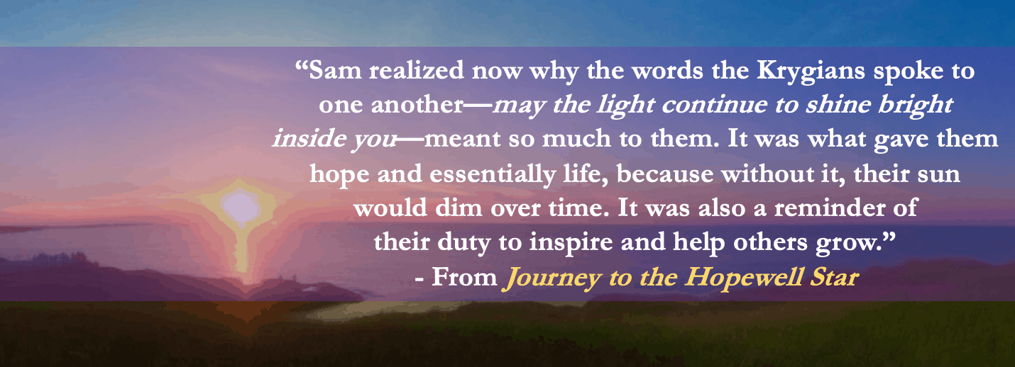 Journey to the Hopewell Star Book Quote banner