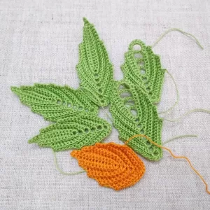 crochet leaves pattern image