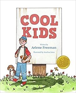 Cool Kids by Arlene Freeman - Book cover image - white with young boy in jeans