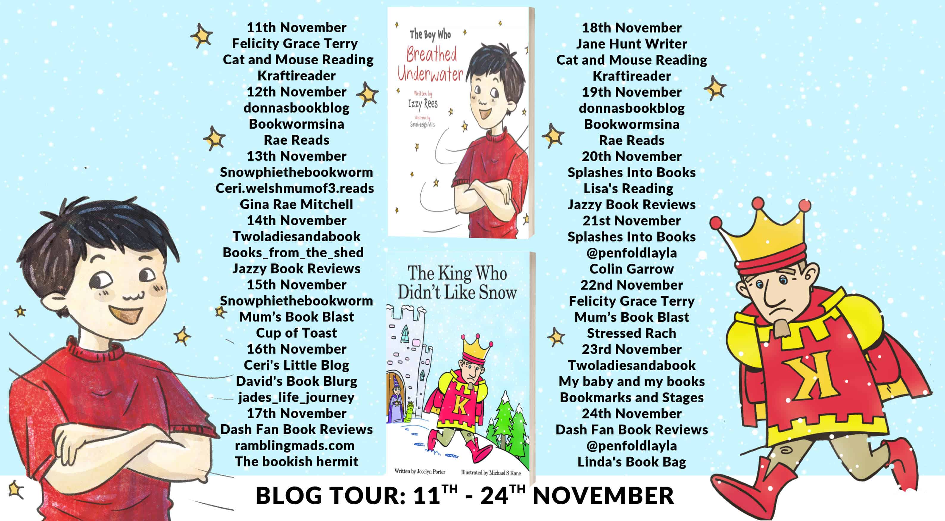 The Boy Who Breathed Underwater & The King Who Didnt Like Snow Full Tour Banner image