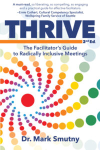 Thrive Book cover image white