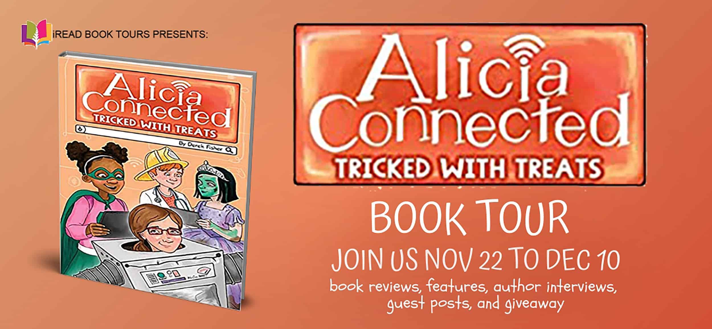 Tricked with Treats (Alicia Connected Book 2) by Derek Fisher | Giveaway, Author Interview, Review
