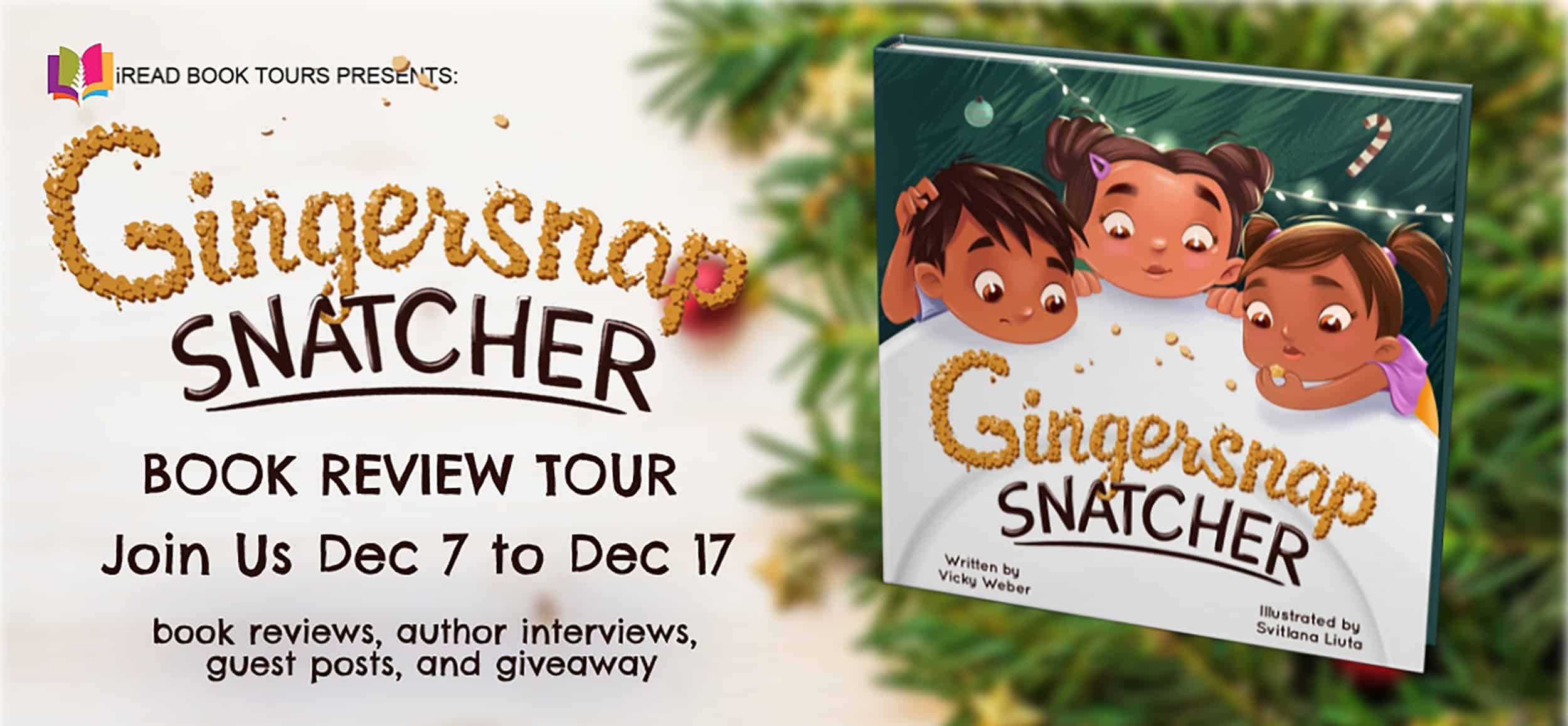 Gingersnap Snatcher by Vicky Weber | Interview, Giveaway (1) & Review