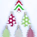 Christmas Tree Clothespin Ornaments image for Friday Finds 17 December 2021