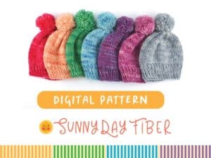 Classic Beanie Knit Hat Pattern in 5 Sizes image