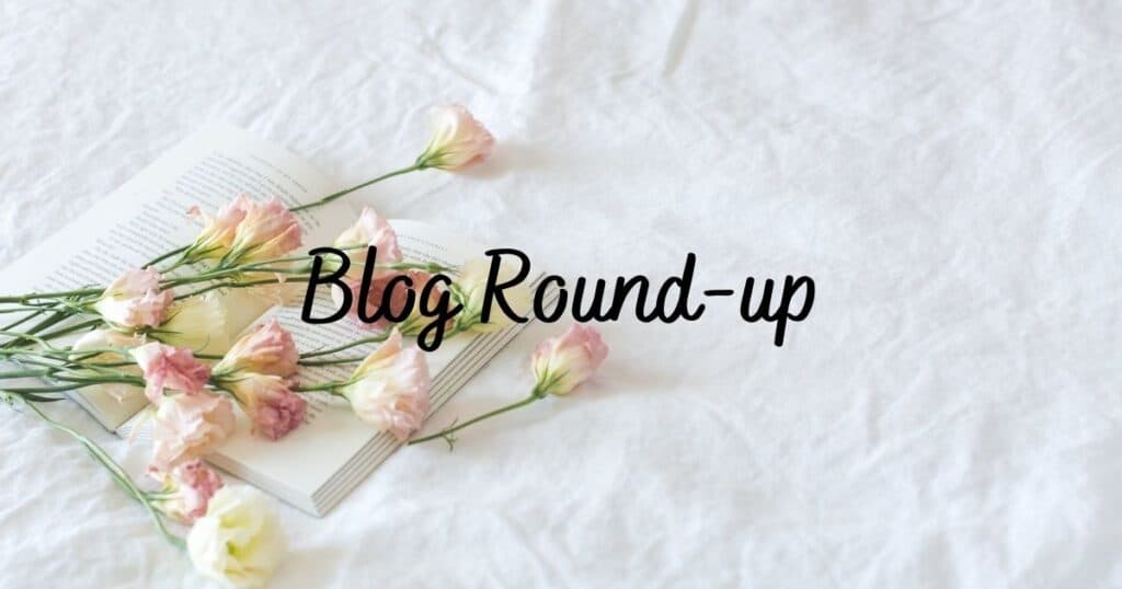 Friday Finds - Blog Round up banner - Pink Flowers image