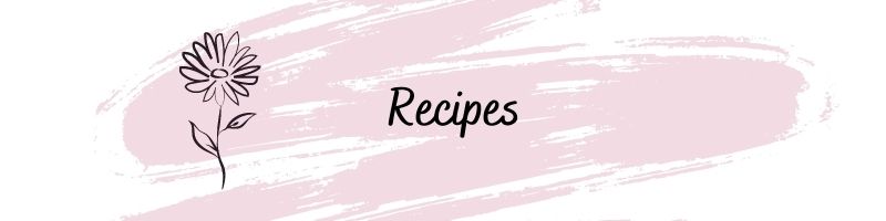 Divider Banners Pink swirl - recipes