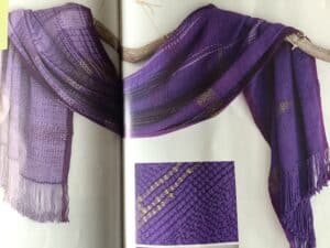 image Vihaan pattern purple scarf
