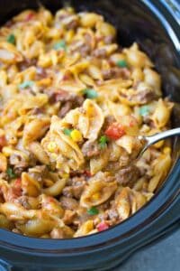 Easy Slow Cooker Taco Pasta from Kristine's Kitchen image
